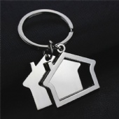 Metal House Keychain