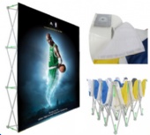 Trade show display with bag