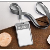 Custom Aluminum Badge Holder with Lanyard