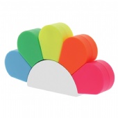 Rainbow shape 5 color highlighter marker